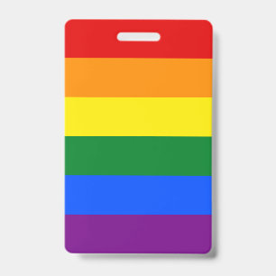 Badge Drapeau arc-en-ciel LGBT de la fierté gay