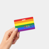Badge Drapeau Arc-en-ciel & LGBT, Fierté (Manuel / portable)