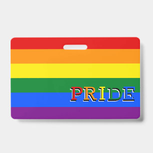 Badge Drapeau Arc-en-ciel & LGBT, Fierté