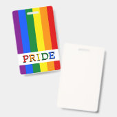 Badge Drapeau Arc-en-ciel & LGBT, Fierté (Avant & arrière)