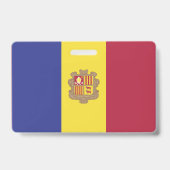 Badge drapeau d'Andorre (Arrière)