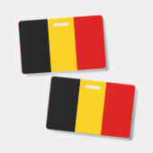 Badge Drapeau de Belgique (Recto et verso)