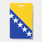 Badge Drapeau de Bosnie-Herzégovine (Arrière)