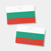Badge Drapeau de Bulgarie (Avant & arrière)