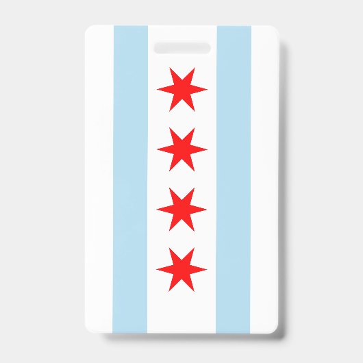 Badge Drapeau de Chicago (Avant)