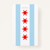 Badge Drapeau de Chicago (Devant)