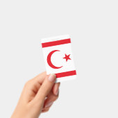 Badge Drapeau de Chypre du Nord (Manuel / portable)