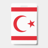 Badge Drapeau de Chypre du Nord (Arrière)