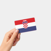 Badge Drapeau de Croatie (À main)