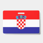 Badge Drapeau de Croatie (Arrière)