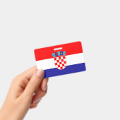 Badge Drapeau de Croatie (Manuel / portable)