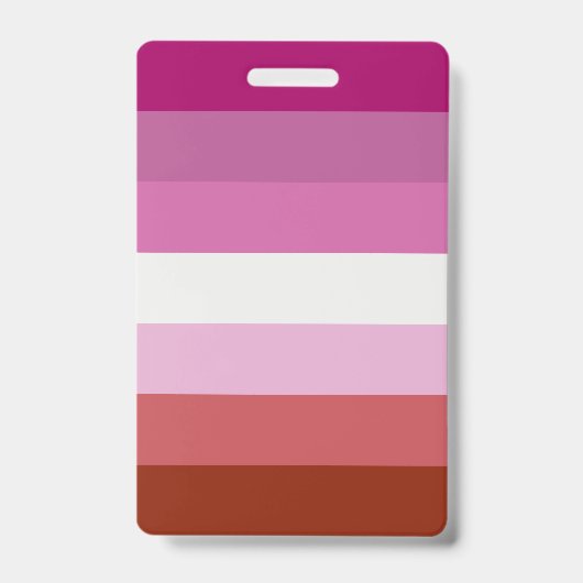 Badge Drapeau de fierté lesbienne LGBTQ (Avant)