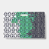 Badge Drapeau de fierté Neutrois personnalisable pixelis (Arrière)