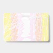 Badge Drapeau de fierté pangender personnalisable funky (Arrière)