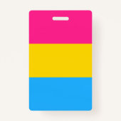 Badge Drapeau de fierté Pansexual LGBTQ (Devant)