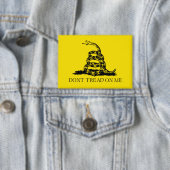 Badge Drapeau de Gadsden à serpent à sonnette : Lutte, R (Insitu)