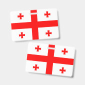 Badge Drapeau de Géorgie (Avant & arrière)