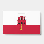 Badge Drapeau de Gibraltar (Arrière)
