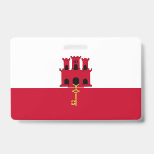 Badge Drapeau de Gibraltar