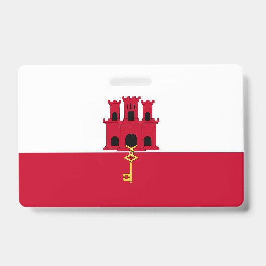 Badge Drapeau de Gibraltar (Avant)