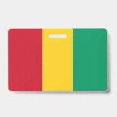 Badge Drapeau de Guinée (Arrière)