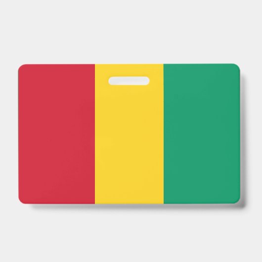 Badge Drapeau de Guinée (Avant)
