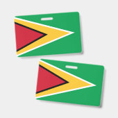 Badge Drapeau de Guyana (Avant & arrière)