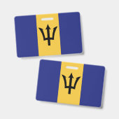 Badge Drapeau de la Barbade (Avant & arrière)