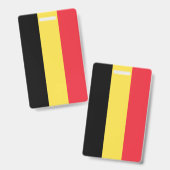 Badge Drapeau de la Belgique (Avant & arrière)