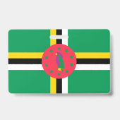 Badge drapeau de la Dominique (Arrière)