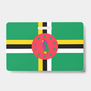 Badge Drapeau de la Dominique