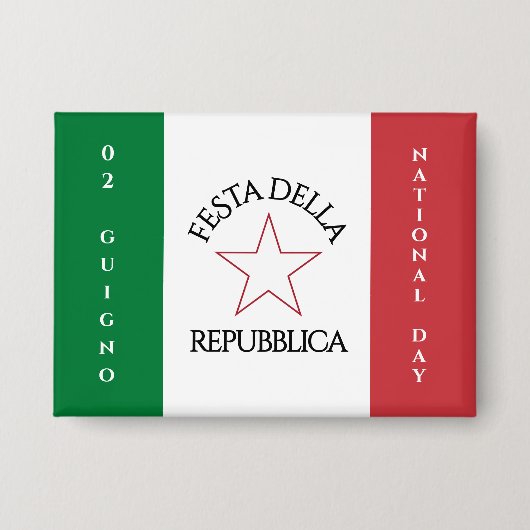 Badge Drapeau de la Festa della Repubblica (Recto)