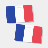 Badge Drapeau de la France (Avant & arrière)