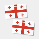 Badge Drapeau de la Géorgie (Avant & arrière)