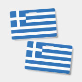 Badge Drapeau de la Grèce (Avant & arrière)