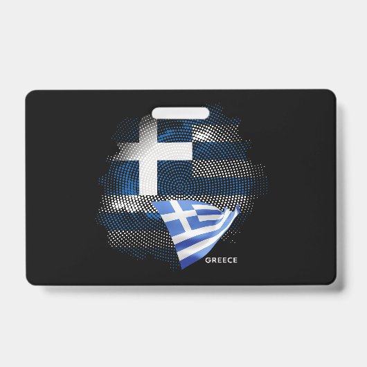 Badge Drapeau de la Grèce (Avant)