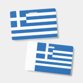 Badge Drapeau de la Grèce (Avant & arrière)