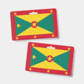 Badge Drapeau de la Grenade (Avant & arrière)