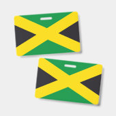 Badge drapeau de la Jamaïque (Avant & arrière)