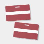 Badge Drapeau de la Lettonie (Avant & arrière)