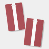 Badge Drapeau de la Lettonie (Avant & arrière)