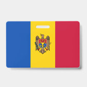 Badge Drapeau de la Moldavie (Arrière)