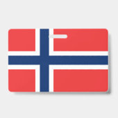 Badge Drapeau de la Norvège (Arrière)