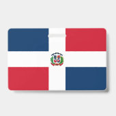 Badge drapeau de la République dominicaine (Arrière)