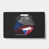 Badge Drapeau de la République tchèque (Arrière)