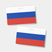 Badge Drapeau de la Russie (Avant & arrière)