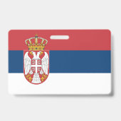 Badge Drapeau de la Serbie (Arrière)