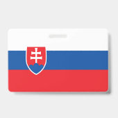 Badge Drapeau de la Slovaquie (Arrière)