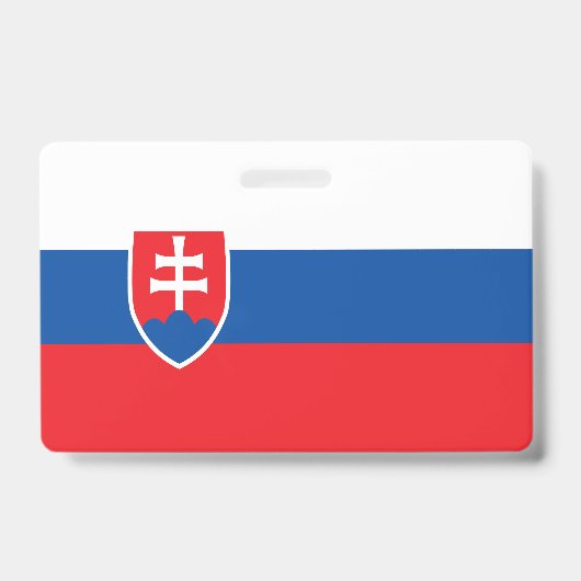 Badge Drapeau de la Slovaquie (Avant)
