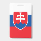 Badge Drapeau de la Slovaquie (Arrière)